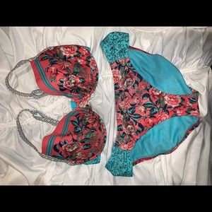 blush bikini set